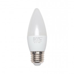 Эл. лампа светодиодная SVC LED C35-9W-E27-3000K, Тёплый