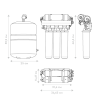 Водоочиститель бытовой обратноосмотический Барьер WaterFort OSMO