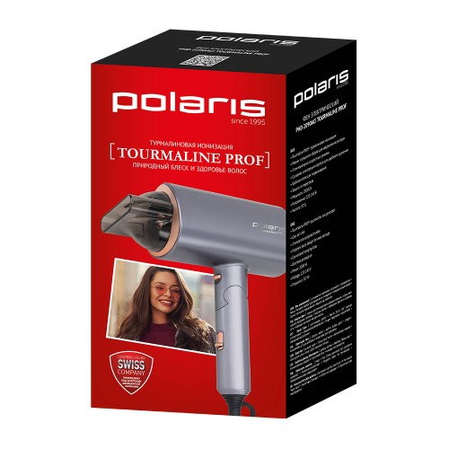 Фен Polaris PHD-2090 ACi серебристый/розовый